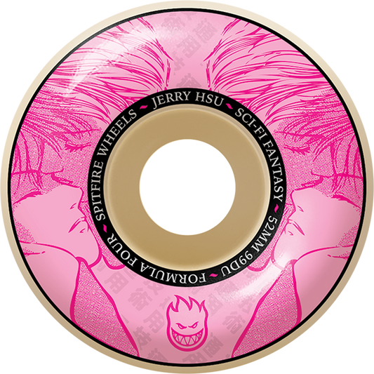 Llantas Spitfire Fórmula 4 Classic 52 mm 99A Hsu Sci-Fi Rosa