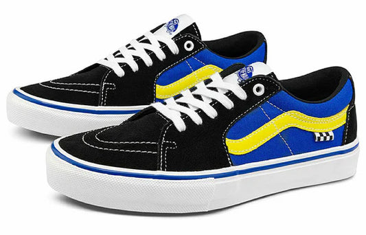 Zapatillas Vans Skate SK8 Low negras y azules deslumbrantes