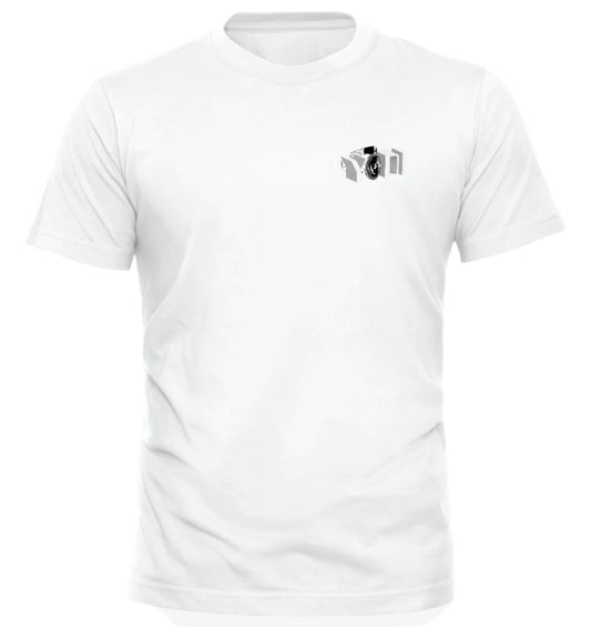 Camisa blanca con el logotipo de Yodi Vx