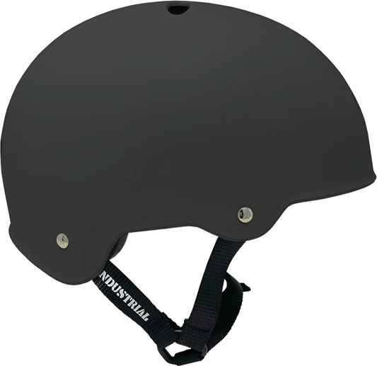 Casco industrial negro plano
