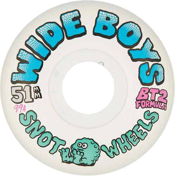Snot Wheels Wide Boys 51mm 99A Clear Blue