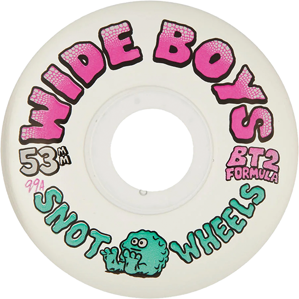 Snot Wheels Wide Boys 53mm 99A Clear Pink