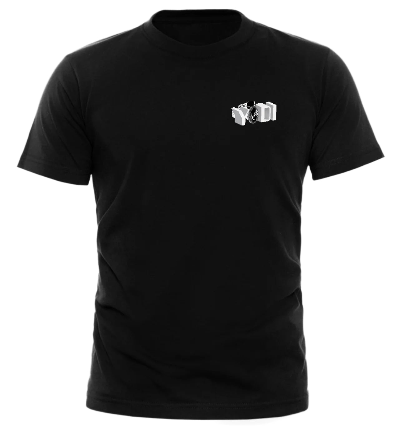 Camisa negra con el logotipo de Yodi Vx