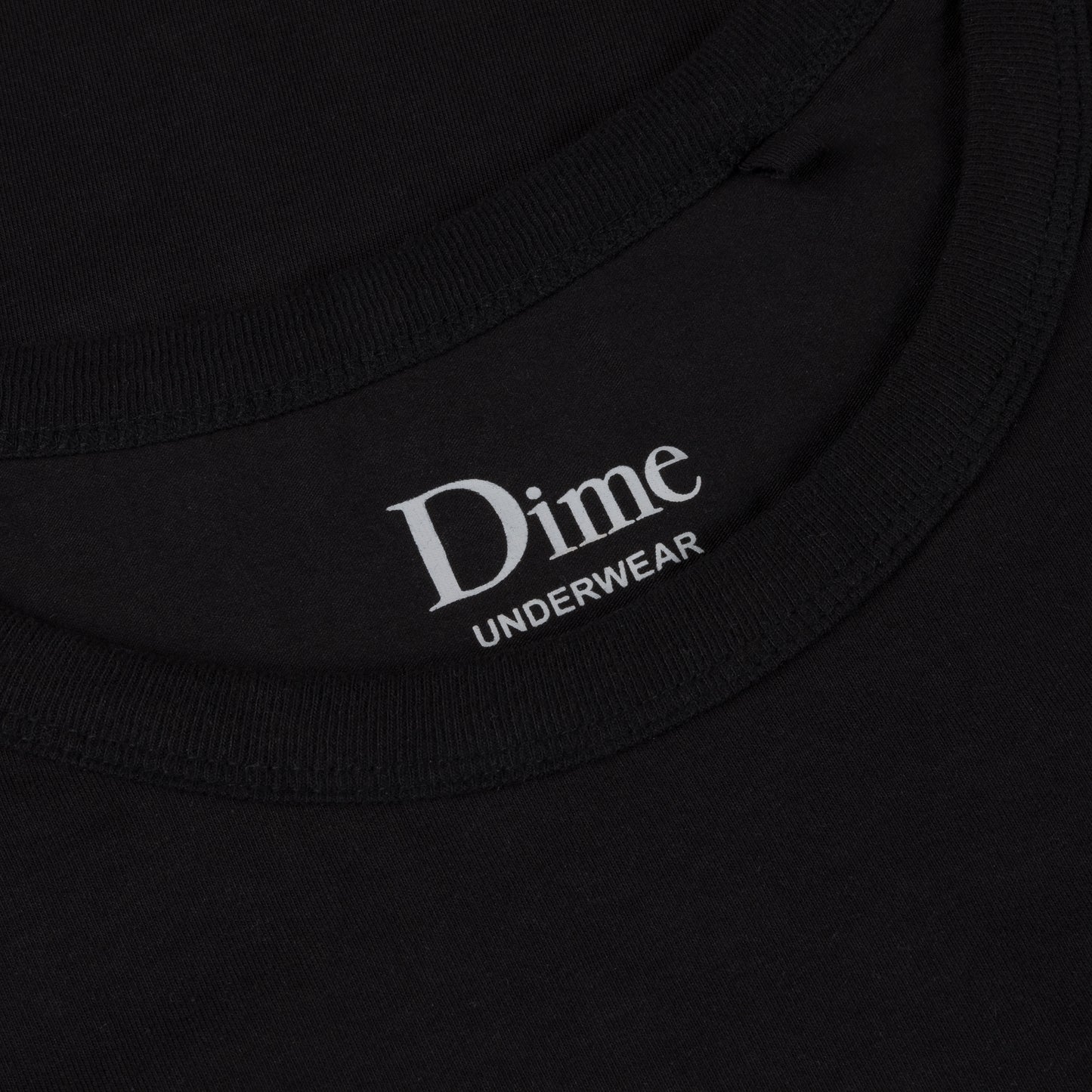 Camisetas interiores Dime Classic, paquete de 2, color negro