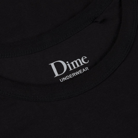 Camisetas interiores Dime Classic, paquete de 2, color negro