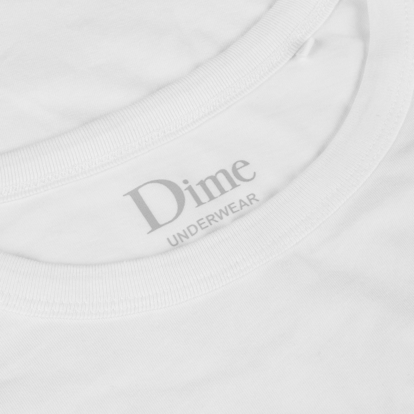 Camisetas interiores Dime Classic, paquete de 2, blancas