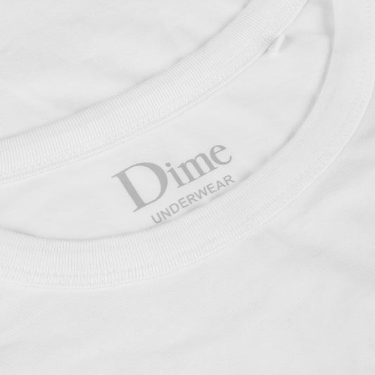 Camisetas interiores Dime Classic, paquete de 2, blancas