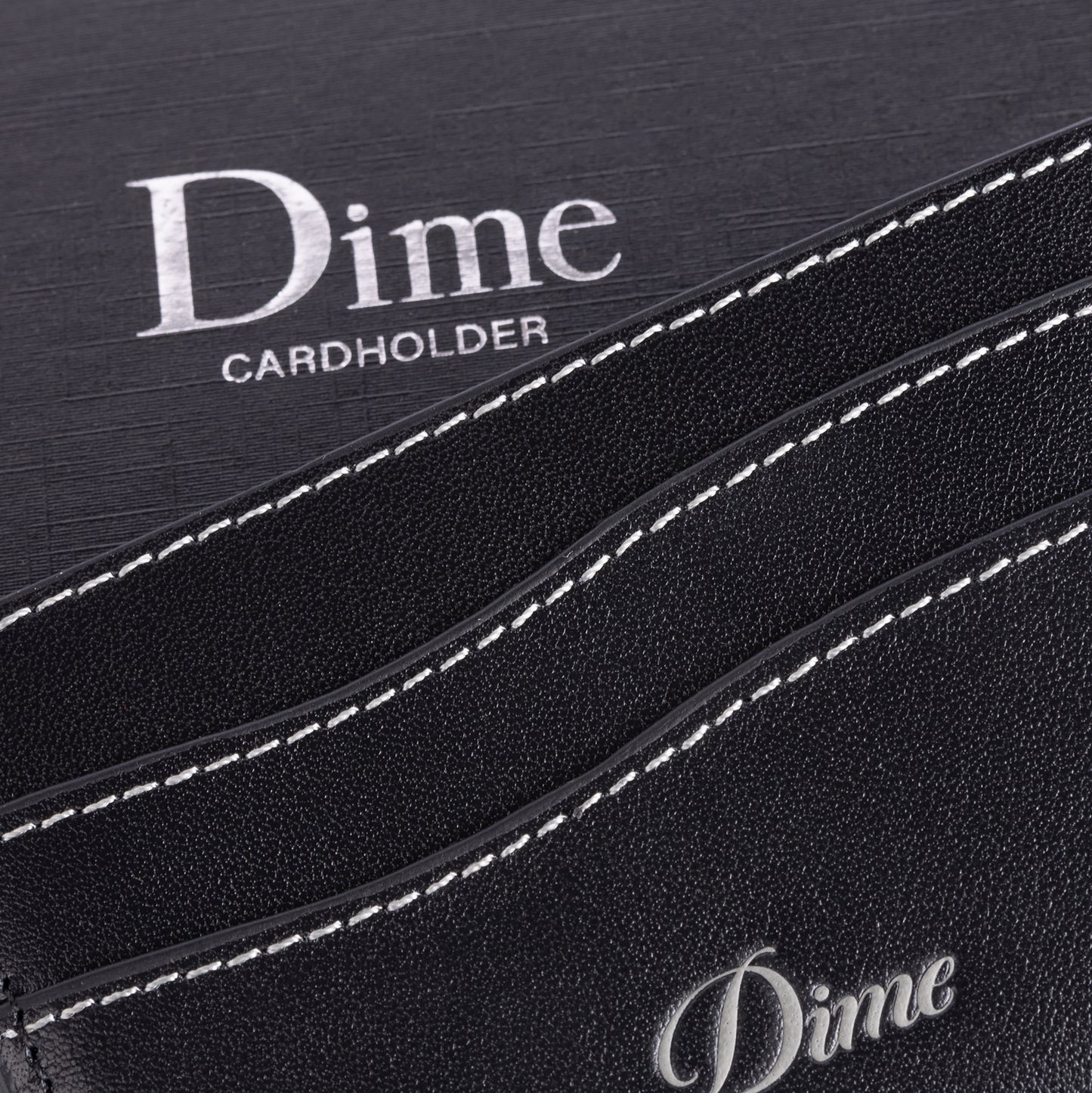 Dime Wallet Carholder Black Leather