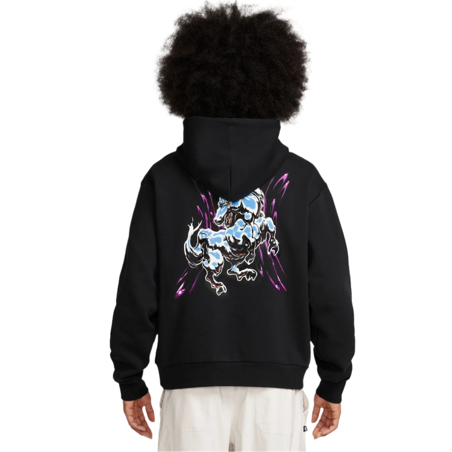 Sudadera con capucha de skate Nike SB Fleece negra