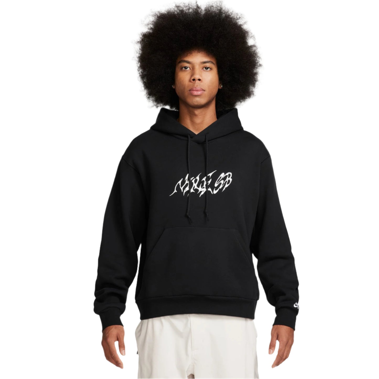 Sudadera con capucha de skate Nike SB Fleece negra