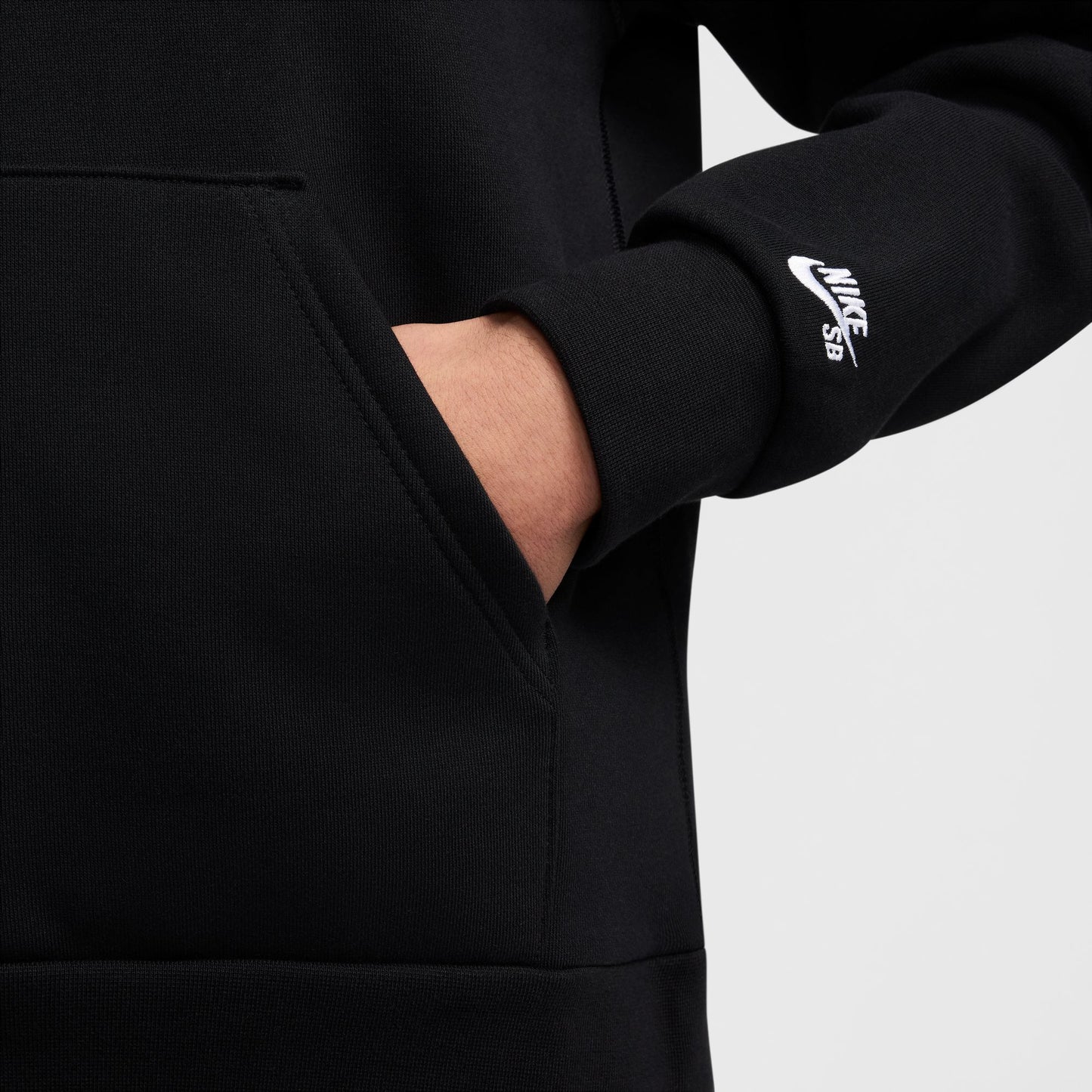 Sudadera con capucha de skate Nike SB Fleece negra