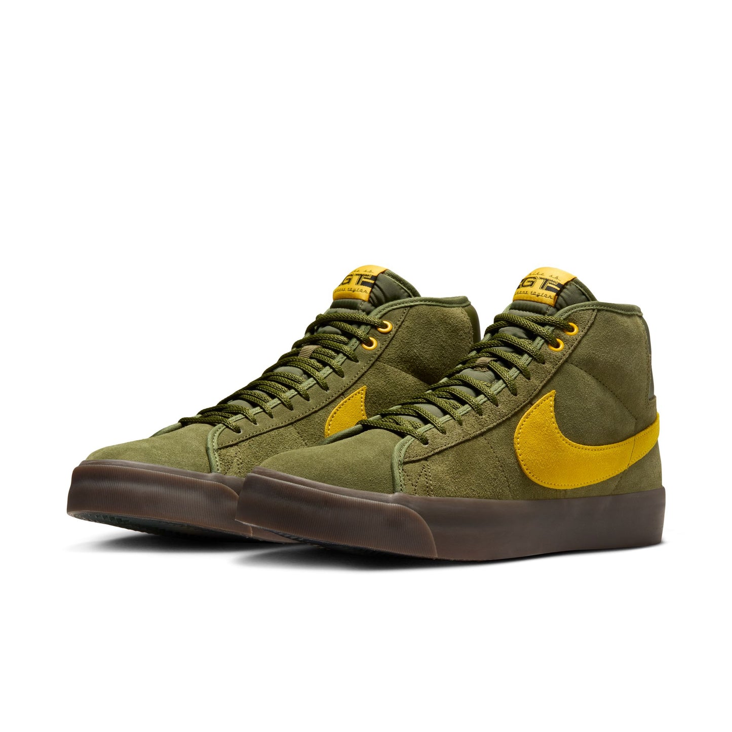 Nike SB Zoom Blazer Mid x Antihero Rough Green Amarillo Shoes