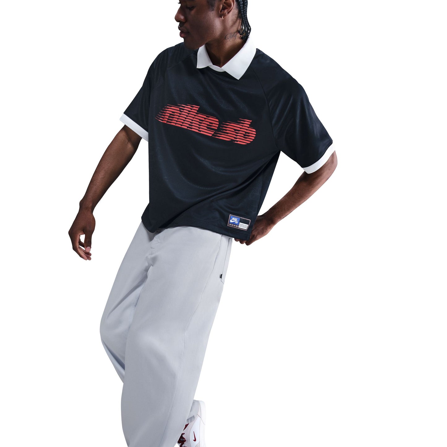Nike SB Mens Loose Denim Skate Pants Grey