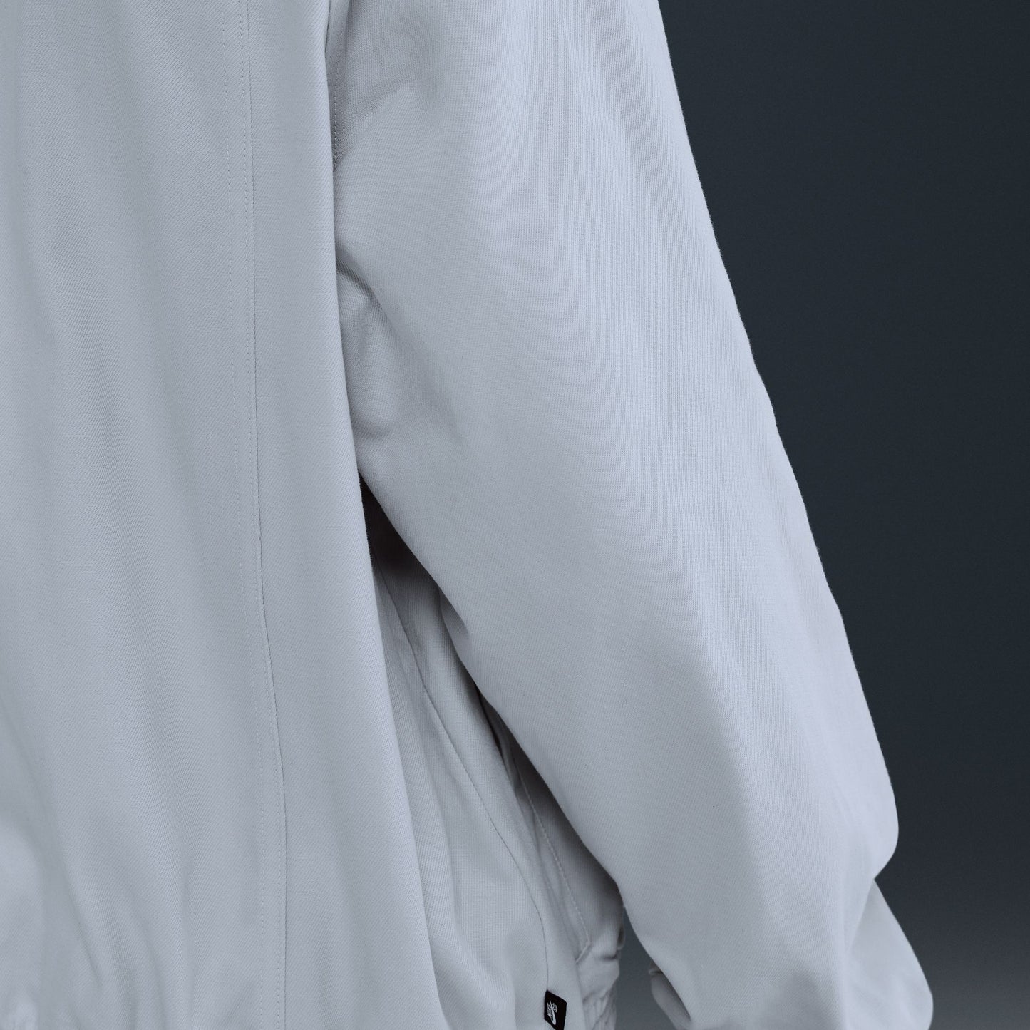 Nike SB Denim Full-Zip Track Jacket Grey White