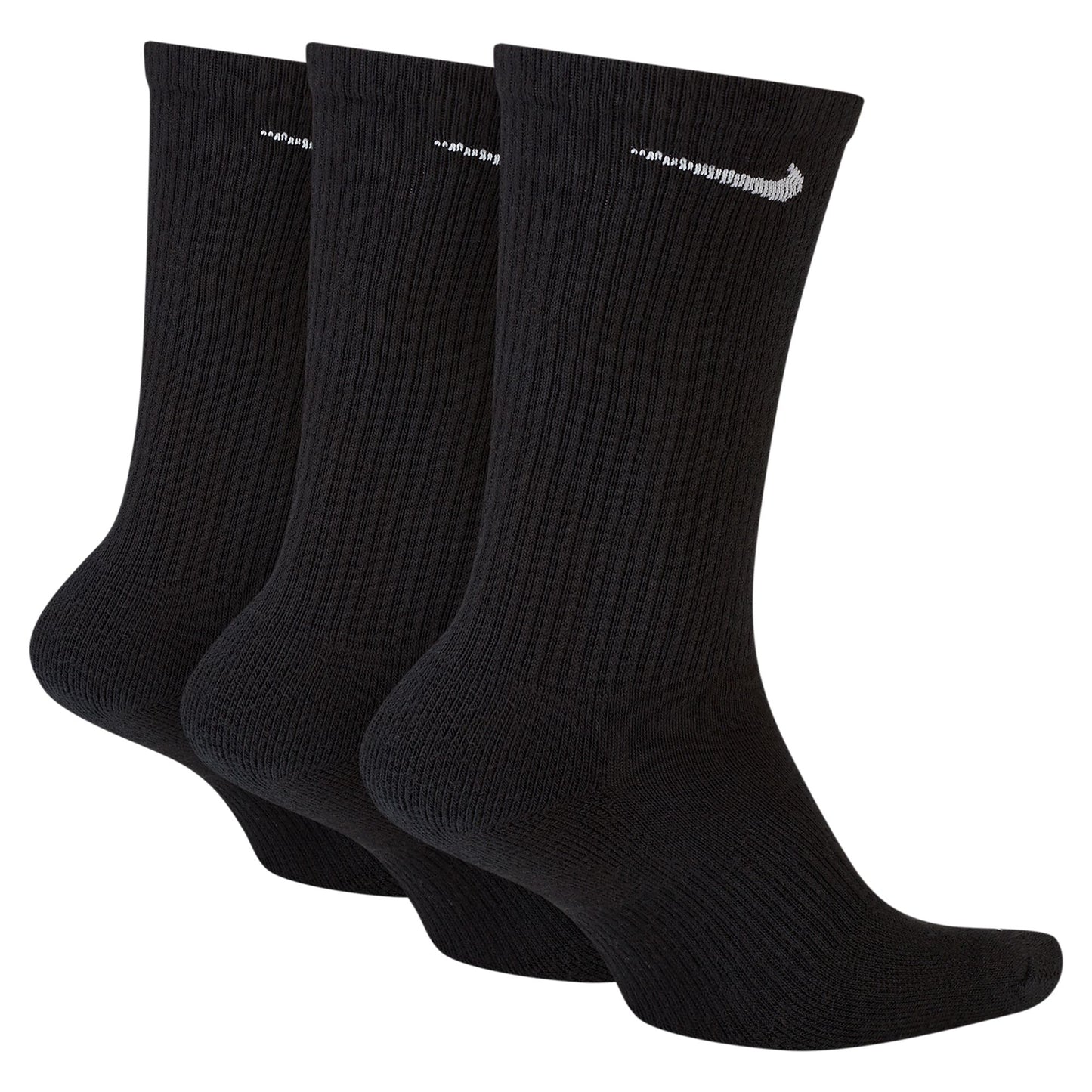 Calcetines Nike Everyday Plus de entrenamiento acolchados (3 pares), color negro