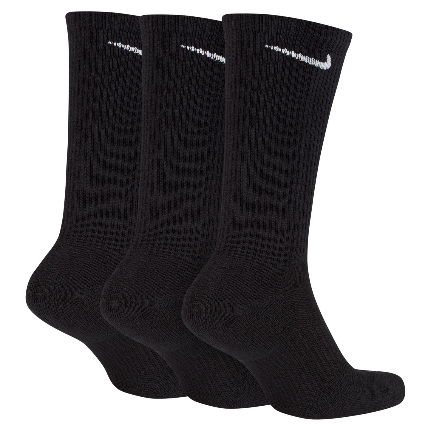 Calcetines Nike Everyday Plus de entrenamiento acolchados (3 pares), color negro