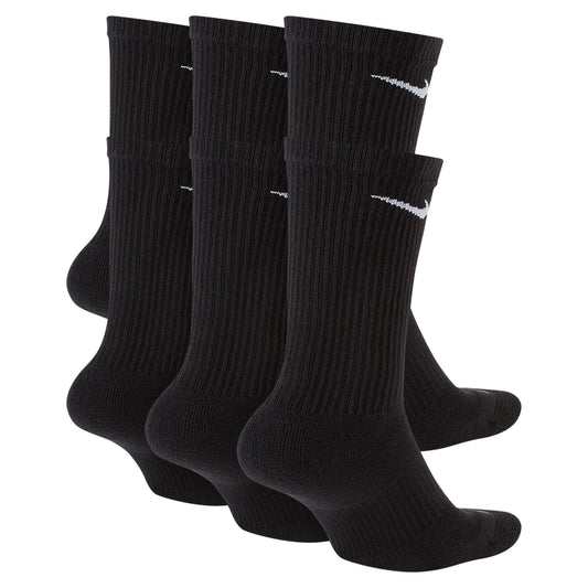 Calcetines Nike Everyday Plus de entrenamiento acolchados (6 pares), color negro