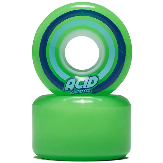 Acid Chemical Wheels Pods Conical 55mm 86A Green