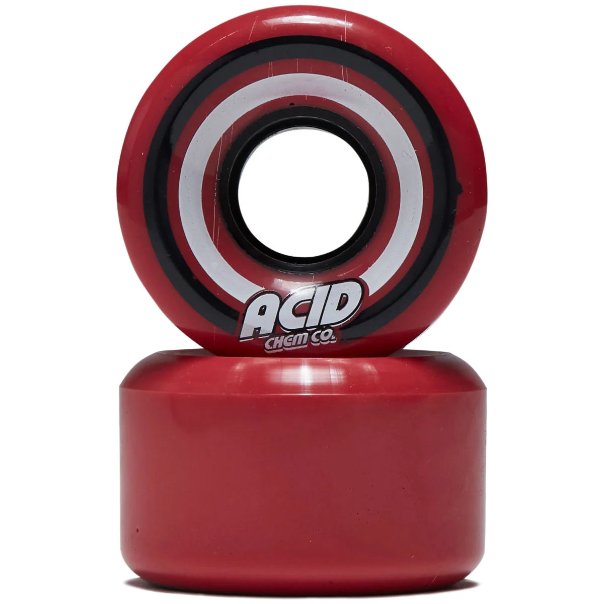 Acid Chemical Wheels Pods Conical 55mm 86A Red