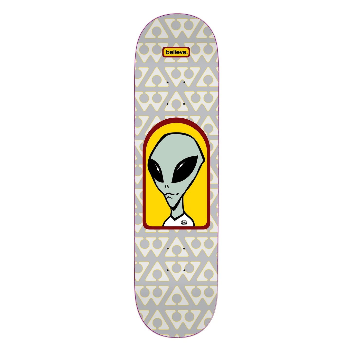 Alien Workshop Skateboard Deck Believe Pattern 8.625