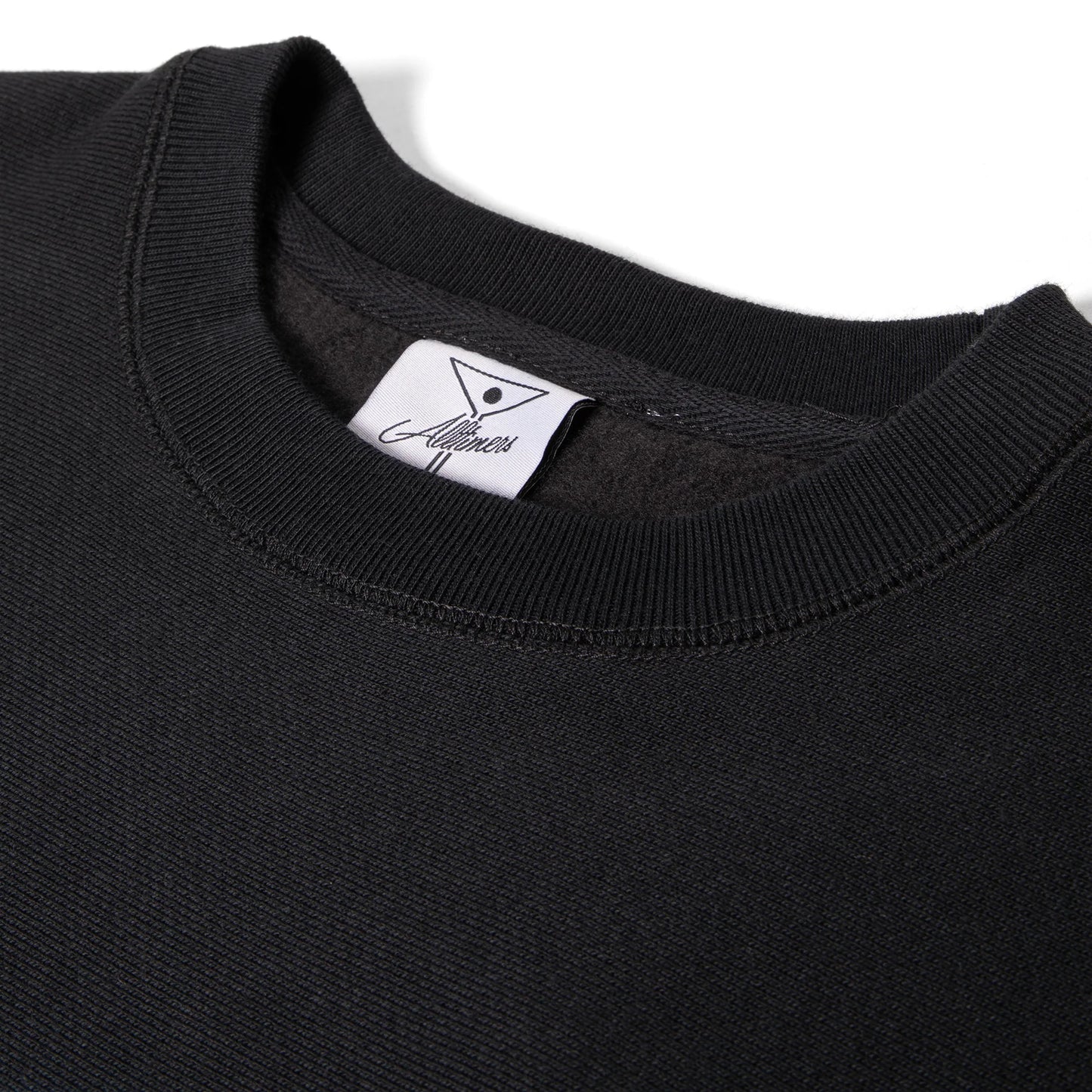 Camiseta de ciclismo de spinning Alltimers Crewneck Heavyweight negra