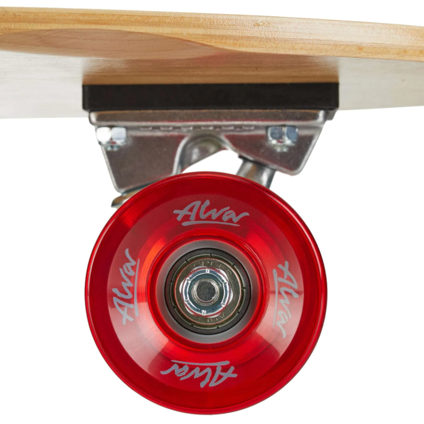 Alva Complete Skateboard 1980 Tri Logo Pig Reissue Natural Red 10.0