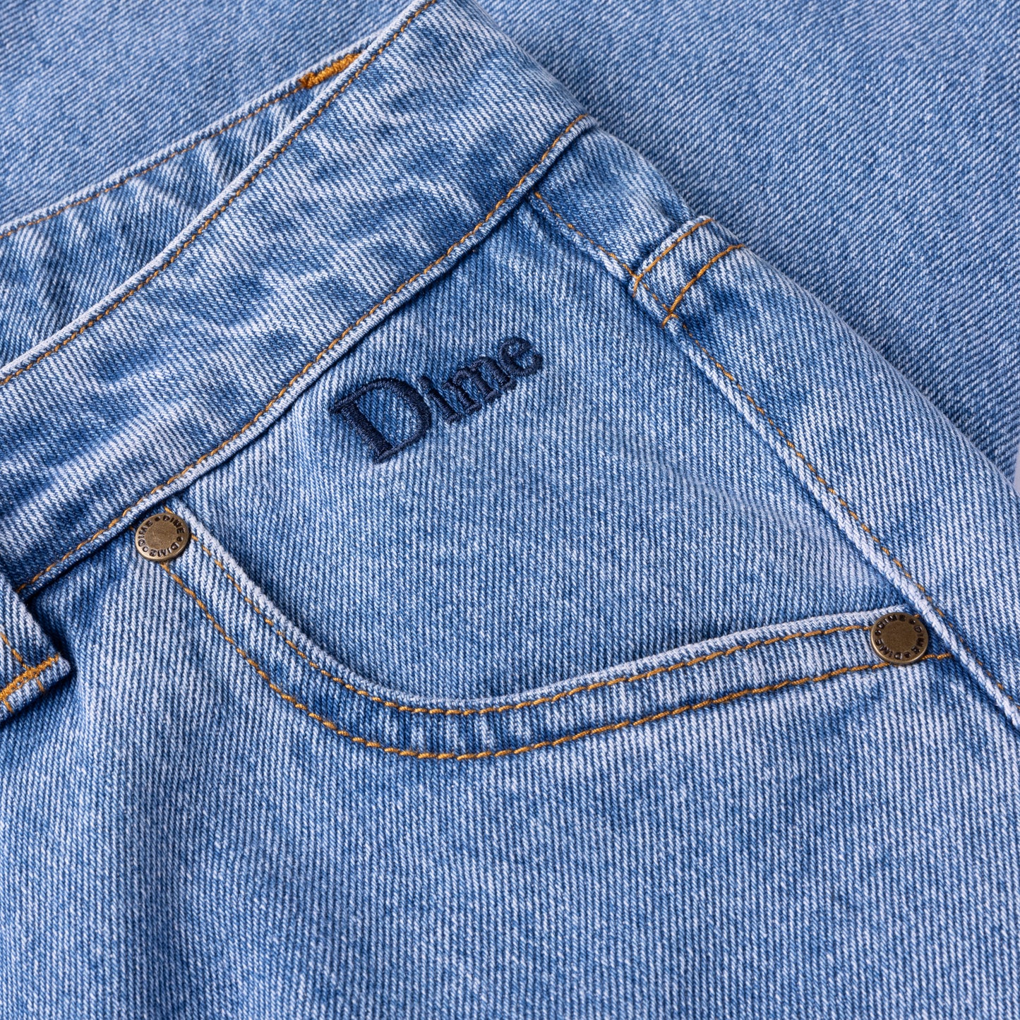 Pantalones vaqueros clásicos Dime Relaxed Denim Blue Washed