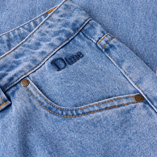 Pantalones vaqueros clásicos Dime Relaxed Denim Blue Washed