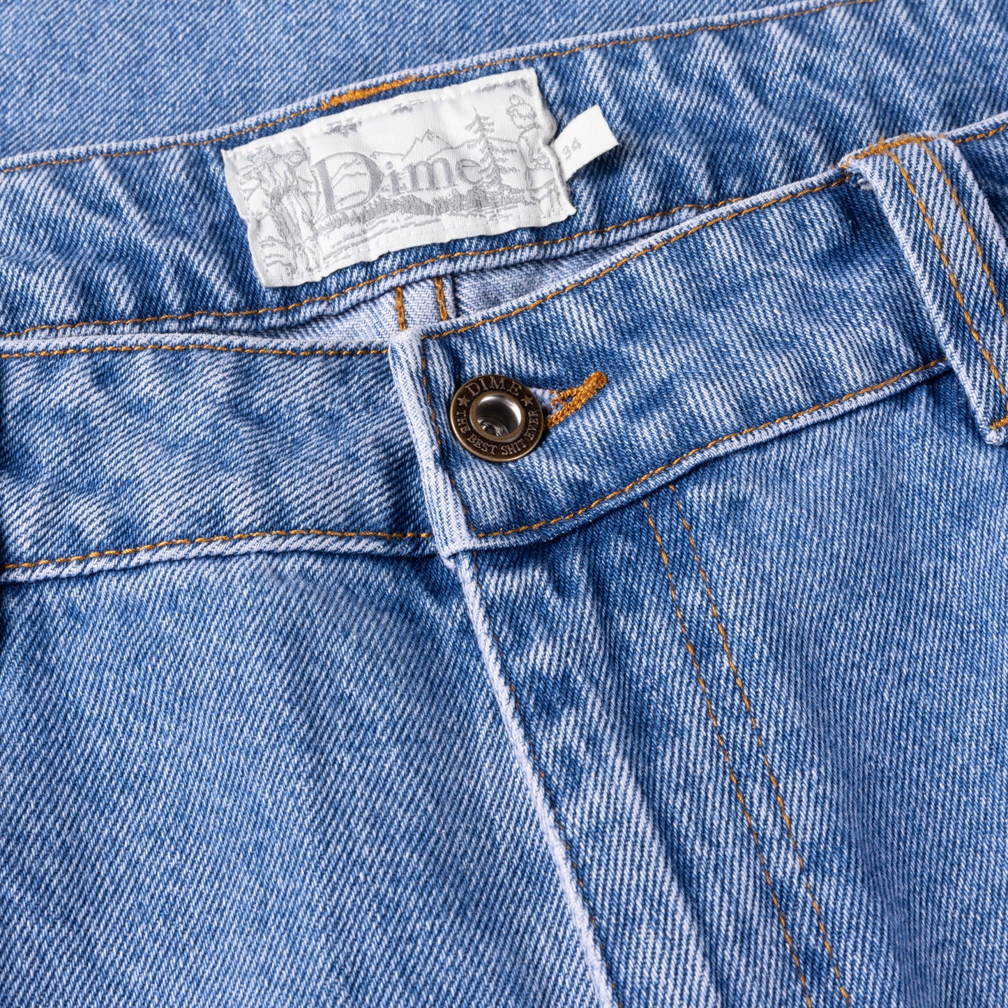 Pantalones vaqueros clásicos Dime Relaxed Denim Blue Washed