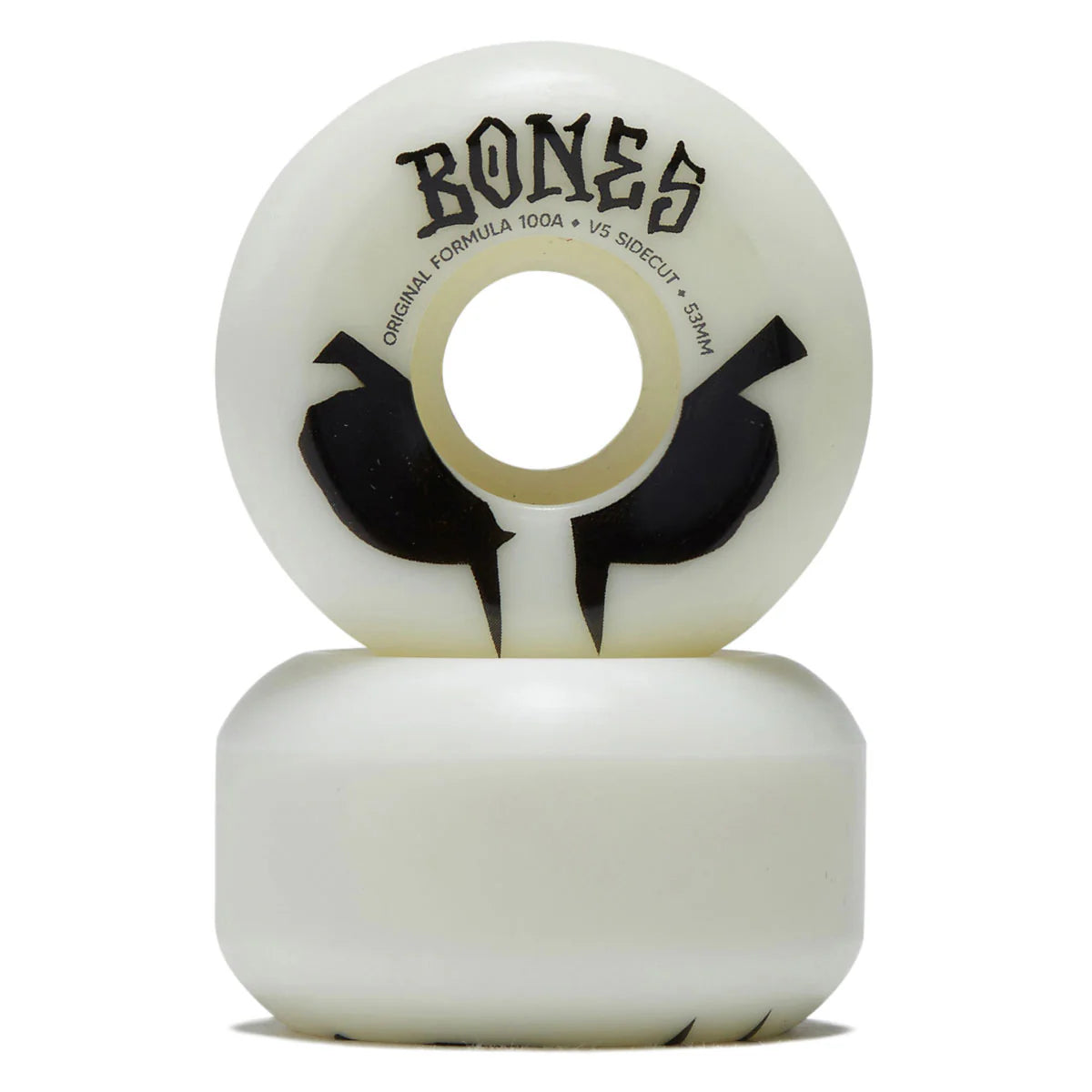Bones Wheels 100s OG Sidecut v5 53mm 100A Blot White