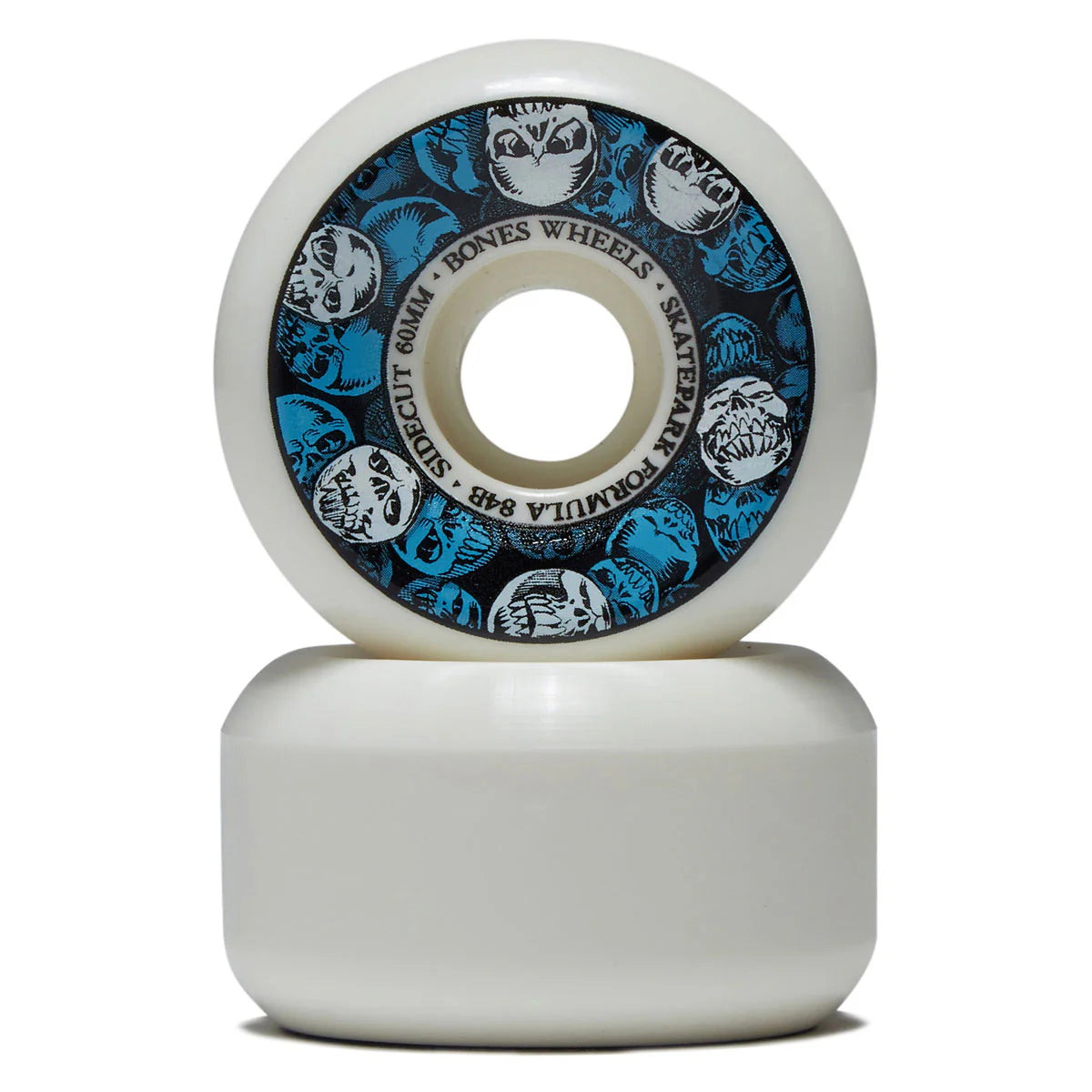 Bones Wheels Skatepark Formula Sidecut p5 60mm 104A Skulls
