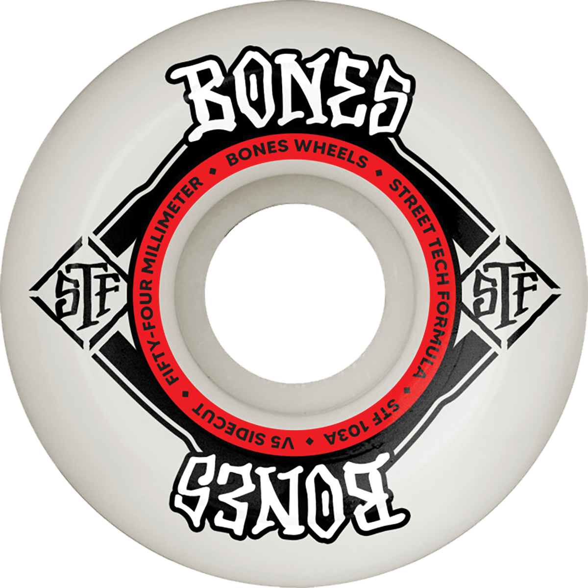 Bones Wheels Street Tech Formula Sidecut v5 54mm 103A Square Logo