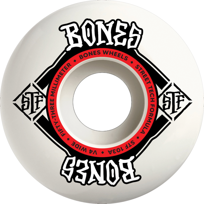 Bones Wheels Street Tech Formula Wide v4 53mm 103A Square Logo