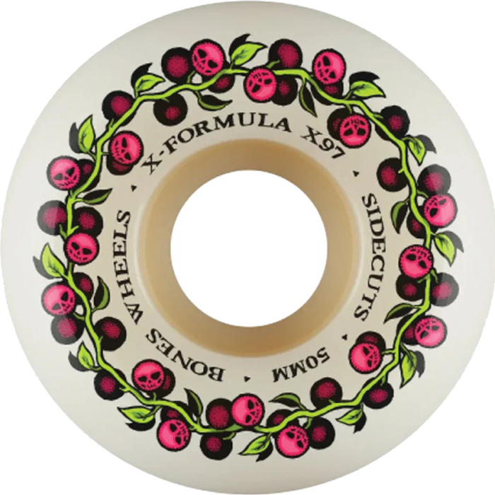 Bones Wheels X Formula Sidecut v5 50mm 97A Skull Berries