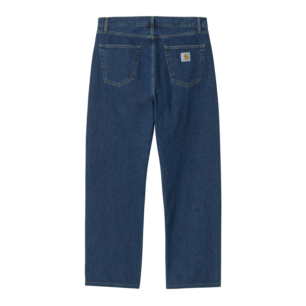 Blue jeans on a white background