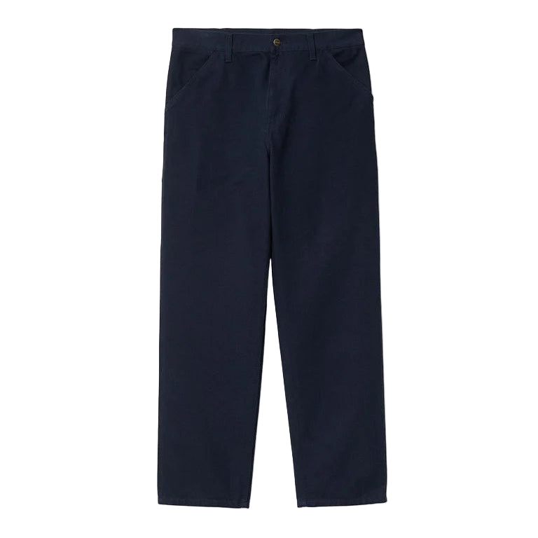 Navy blue pants on a white background