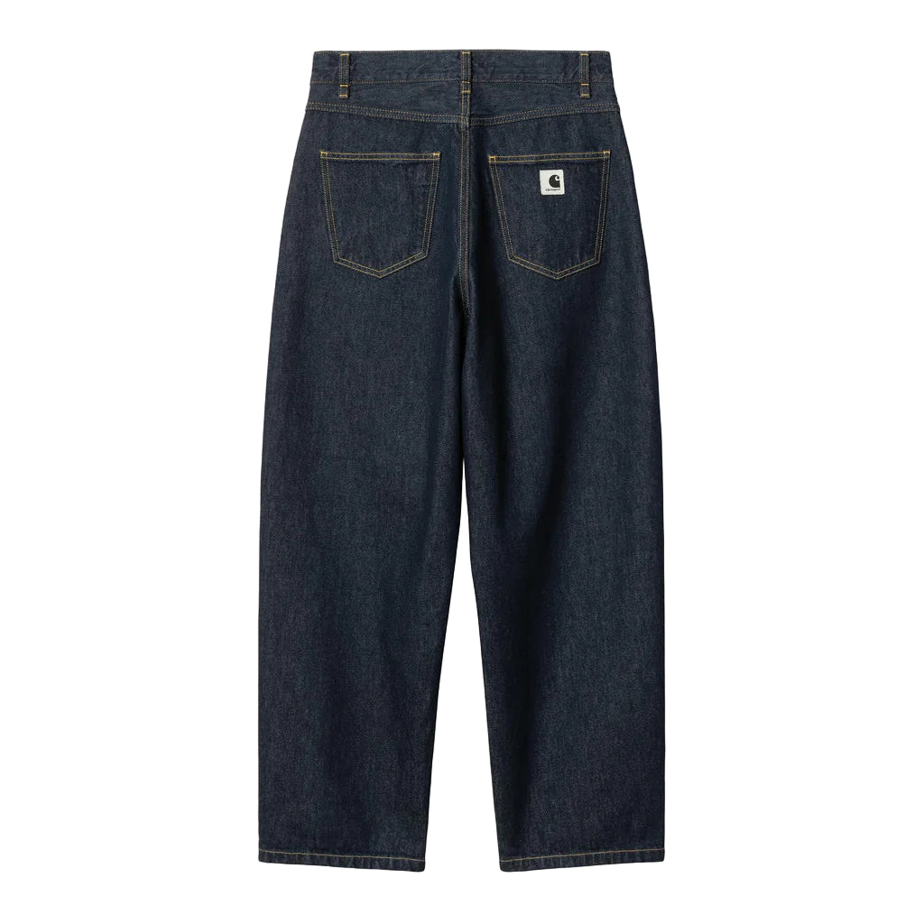 Dark blue jeans on a light gray background