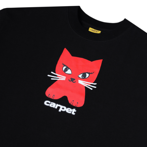 Carpet Company Cat Shirt Black