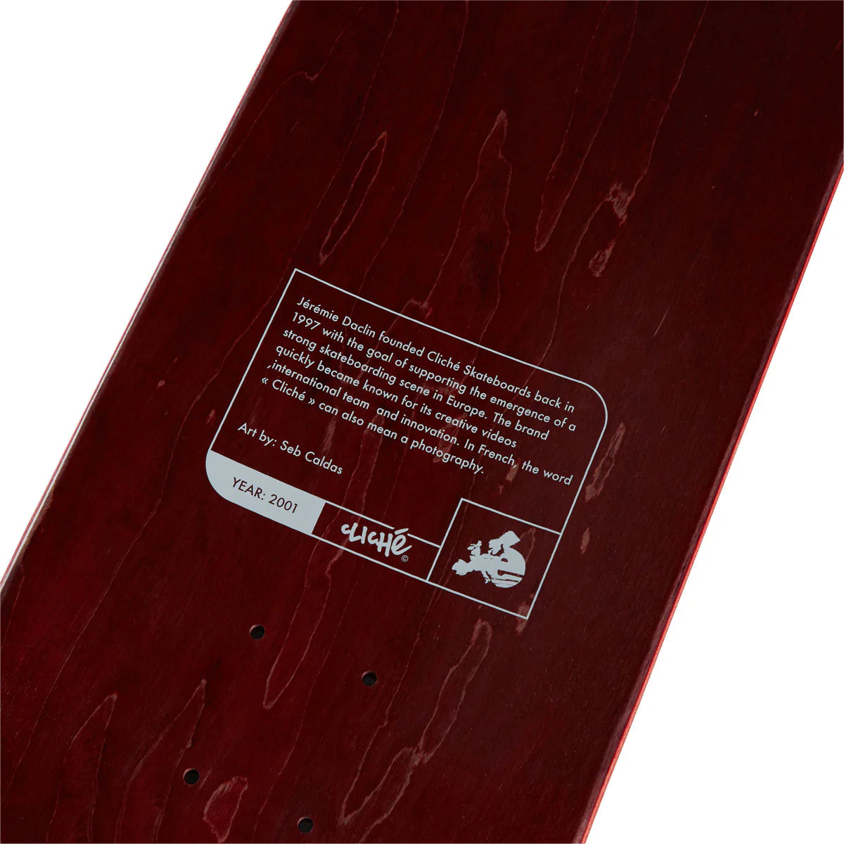 Cliche Skateboard Deck Daclin Camera 8.5