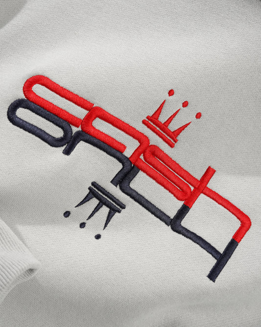 Cash Only Hoodie Crown Pullover Cement Gray
