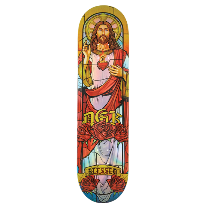 DGK Skateboard Deck Prince of Peace Holographic 8.1