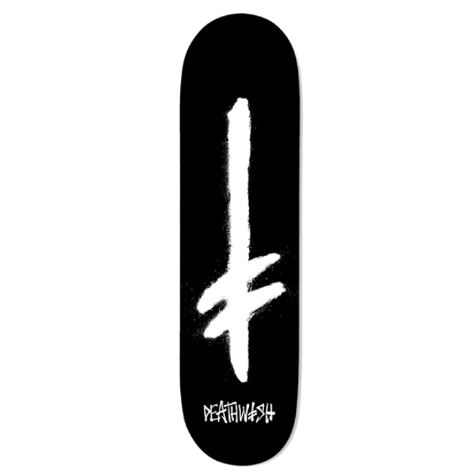Deathwish Skateboard Deck Gang Spray Black White 8.5