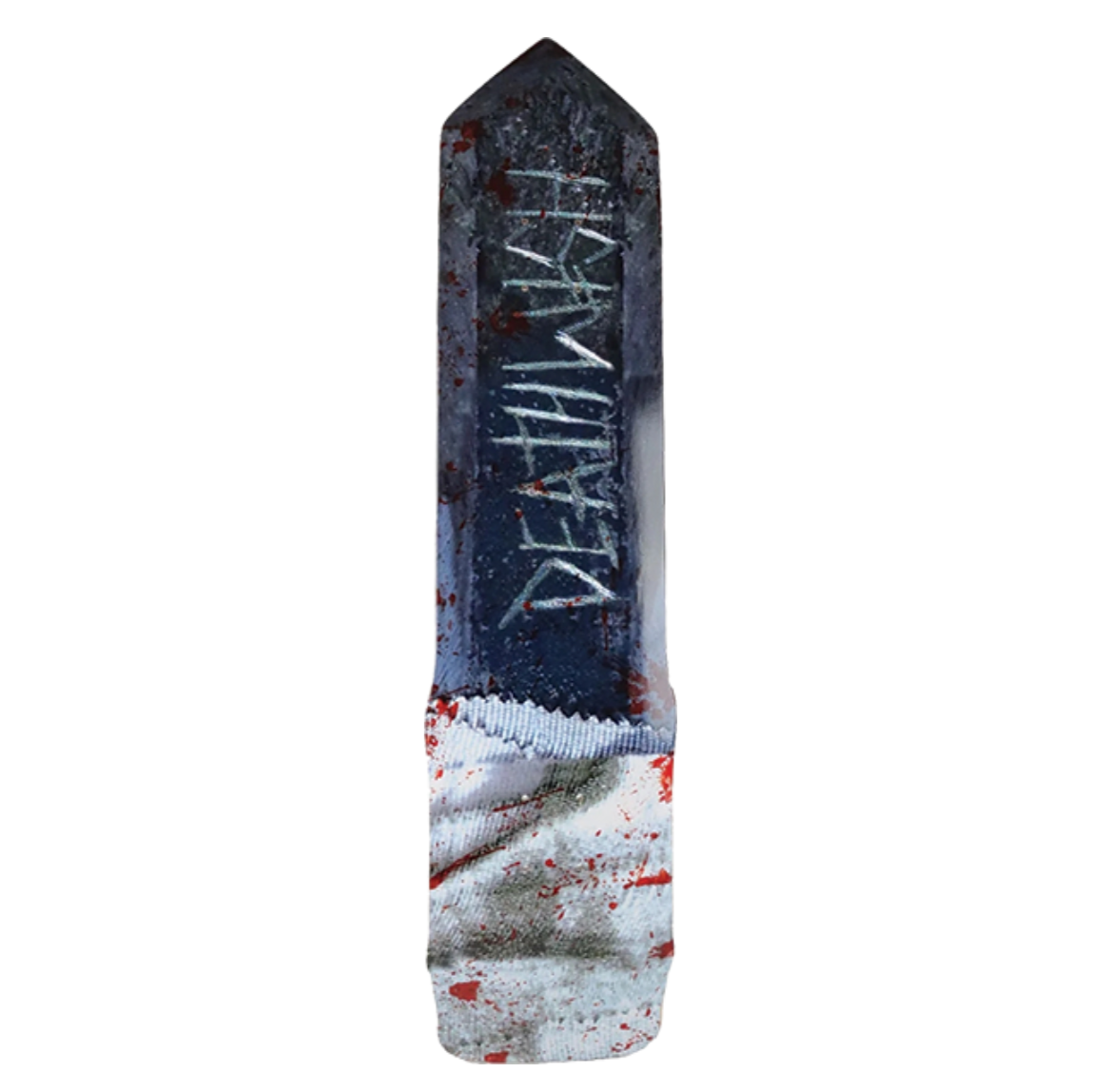 Skateboard deck with 'Deathwish' logo on a white background