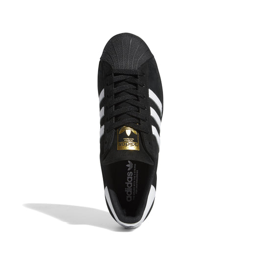 Zapatillas de skateboarding Adidas Superstar ADV Core Black Cloud White Gold