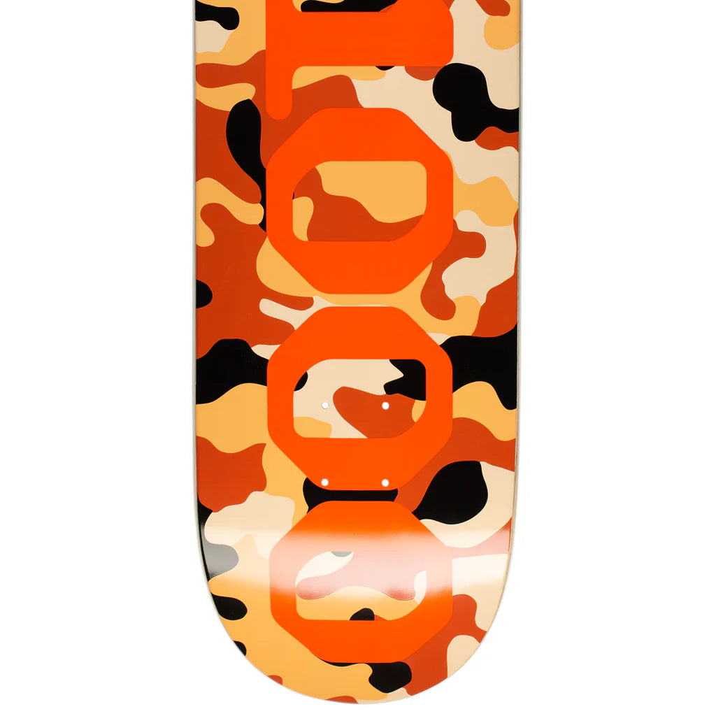 GX1000 Skateboard Deck OG Logo Camo Orange 8.75