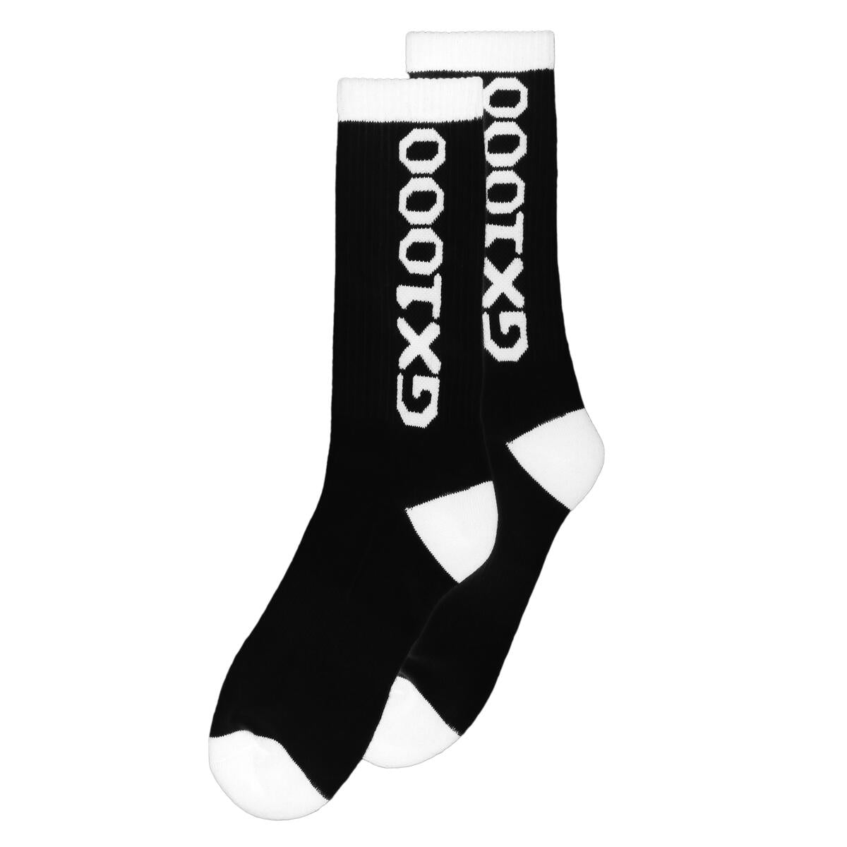 Black and white crew socks