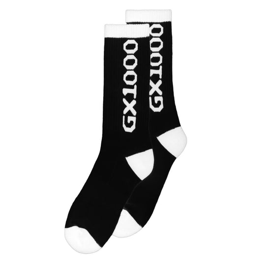 Black and white crew socks