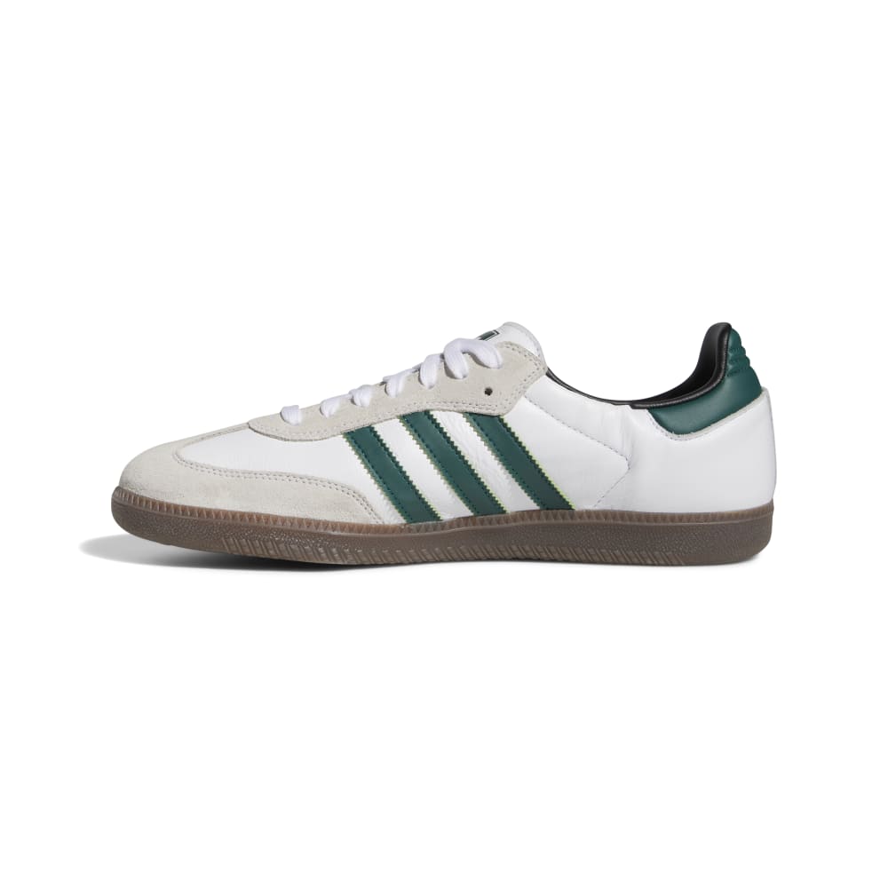Adidas Skateboarding Shoes Samba ADV Cloud White Collegiate Green