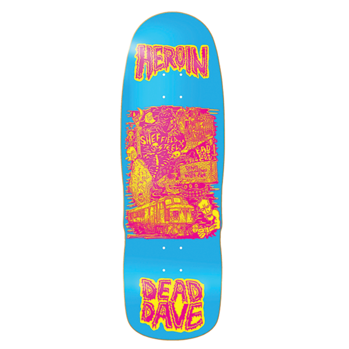 Heroin Skateboard Deck Dead Dave Allegory of Fear 10.1