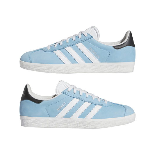 Zapatillas de skateboarding Adidas MNUFC x Familia Gazelle ADV Blanco Cristal Negro Carbono